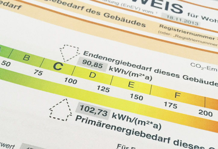 Das bedeutet kwh/(m2a) im Energieausweis
