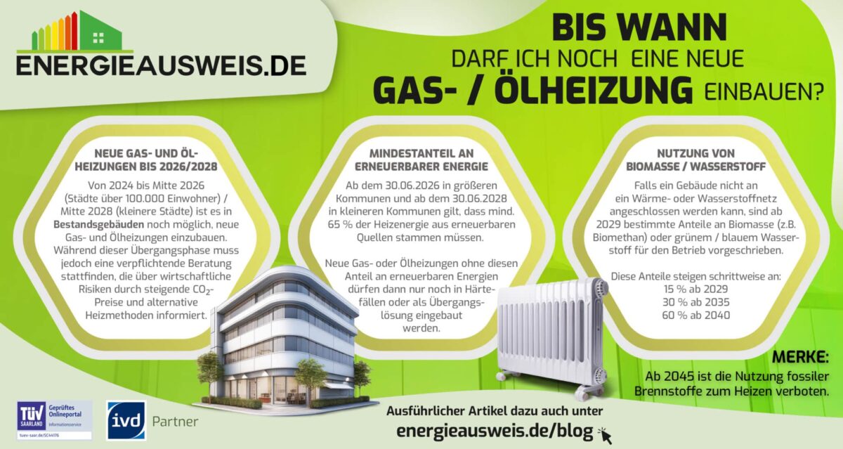 Bis wann darf man noch eine neue Gas- oder Ölheizung einbauen?