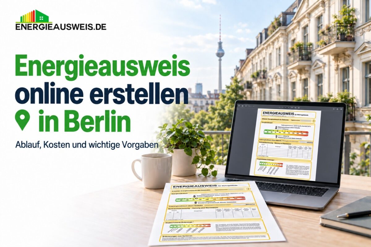 Energieausweis online erstellen in Berlin — Prozess, Kosten und GEG