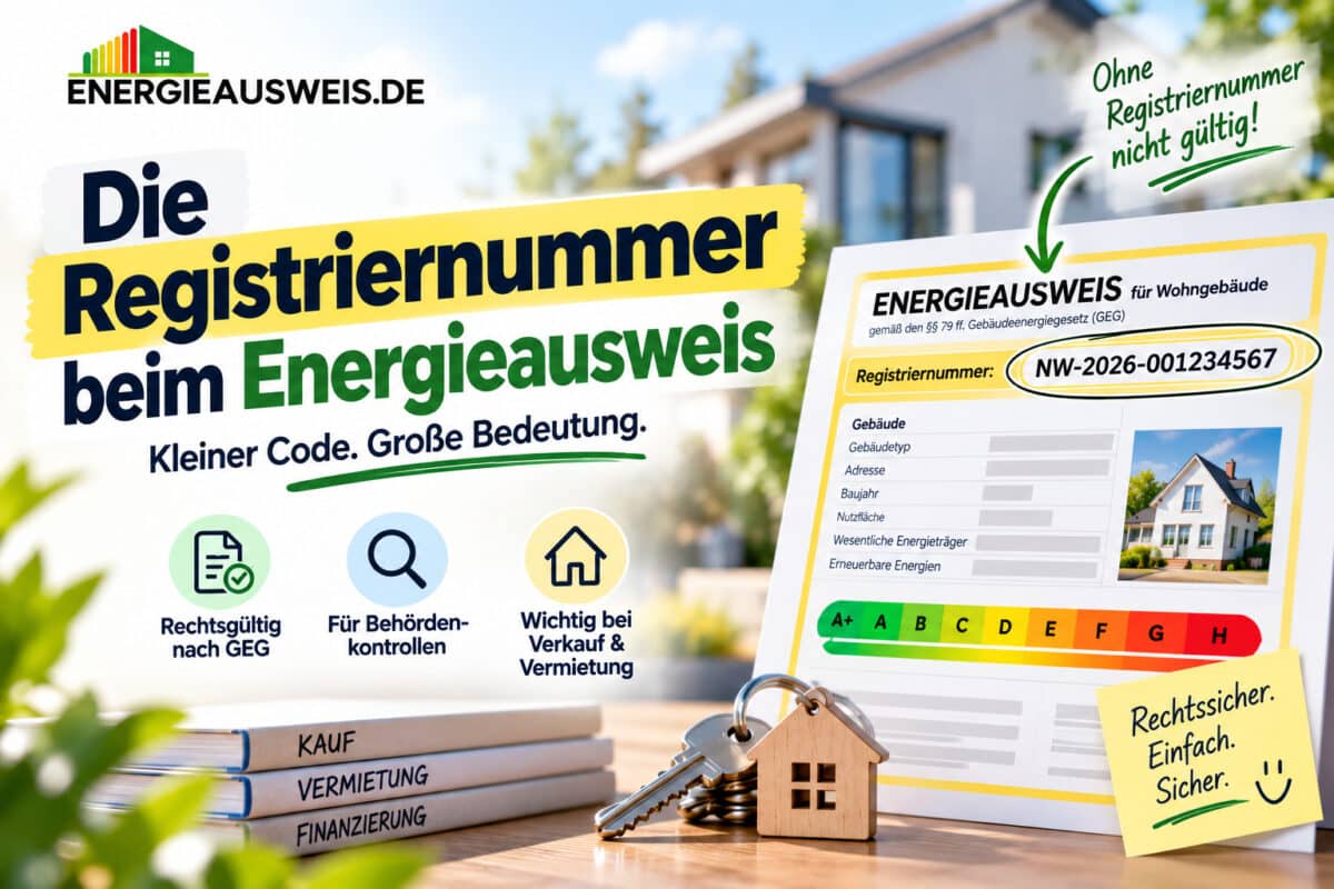 Das ist die Registriernummer beim Energieausweis und dafür brauche ich Sie